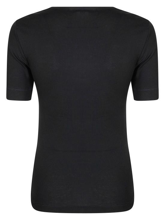 26SS 가니 소프트 코튼 립 반팔 티셔츠 A1050182 099 NERO - GANNI