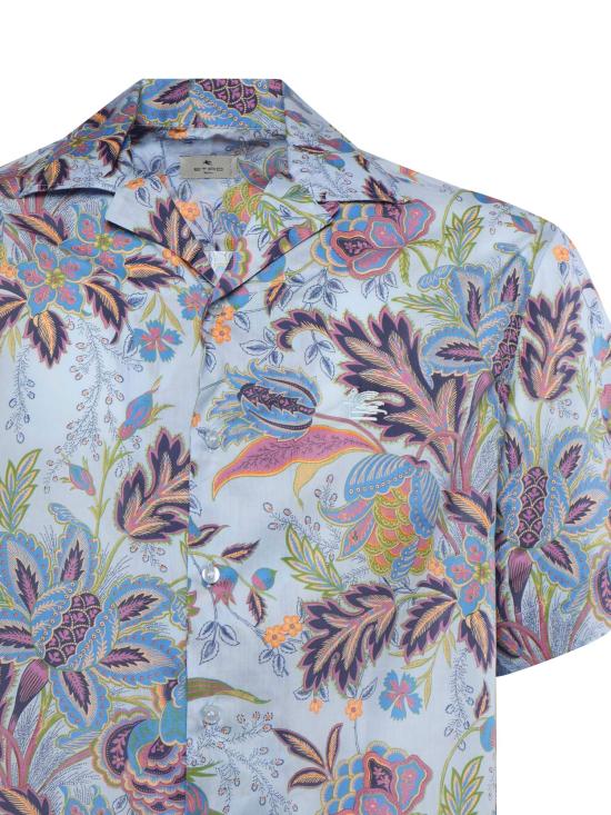 25FW 에트로 반팔 셔츠 MRIC0013 99SA5K9X0880 LIGHT BLUE MULTI - ETRO