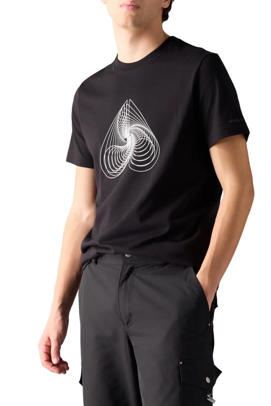 26SS 무스너클 반팔 티셔츠 M16MT733 1153 Black - MOOSE KNUCKLES