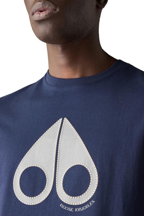 26SS 무스너클 반팔 티셔츠 M16MT736 833 Blue - MOOSE KNUCKLES