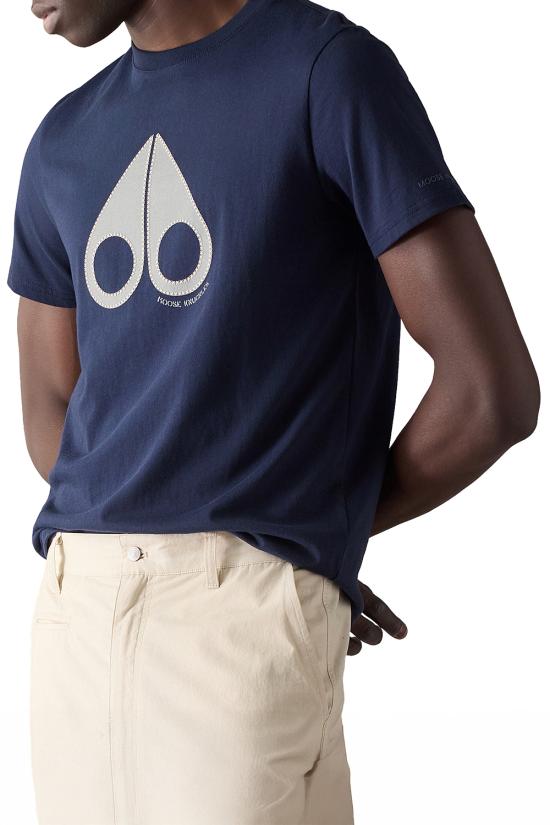 26SS 무스너클 반팔 티셔츠 M16MT736 833 Blue - MOOSE KNUCKLES