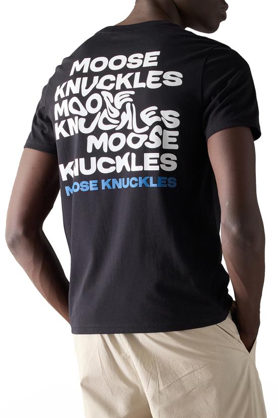26SS 무스너클 반팔 티셔츠 M16MT731 292 Black - MOOSE KNUCKLES