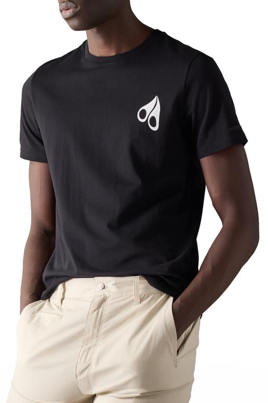 26SS 무스너클 반팔 티셔츠 M16MT731 292 Black - MOOSE KNUCKLES