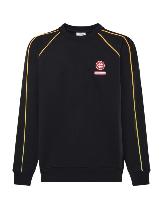 25FW 카사블랑카 긴팔 티셔츠 MAW25JTP437 01 Black