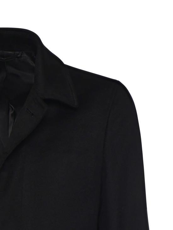 25FW 루이지 비안끼 코트 7387 007006 Black - LUIGI BIANCHI