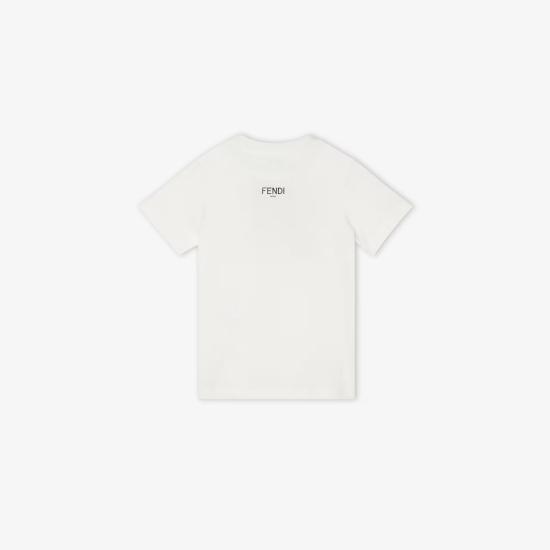 26SS [키즈] 펜디 티셔츠 JFI3917AJ F0TU9 White - FENDI