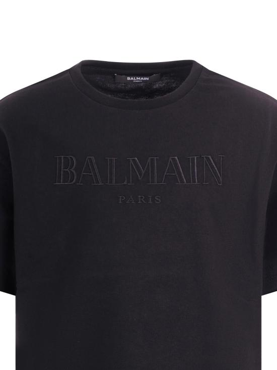 26SS [키즈] 발망 티셔츠 BY8Q81Z3672 930OR Black - BALMAIN