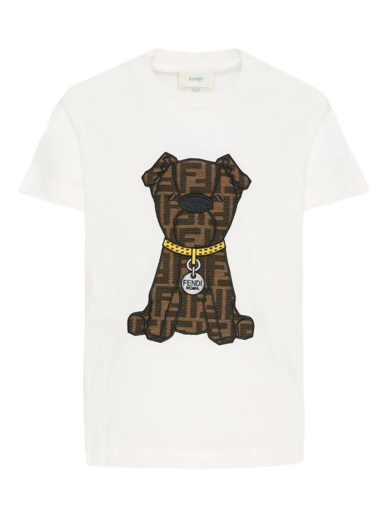 26SS [키즈] 펜디 티셔츠 JMI5037AJ F0TU9 White