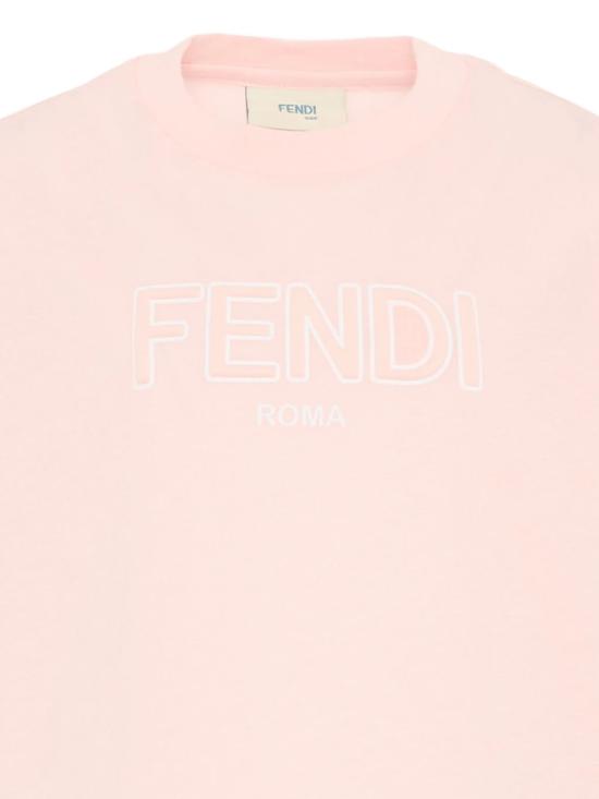 26SS [키즈] 펜디 티셔츠 JUI2027AJ F1UL9 Pink - FENDI