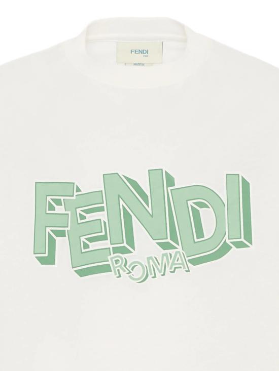 26SS [키즈] 펜디 티셔츠 JMI5047AJ F1UVR White - FENDI