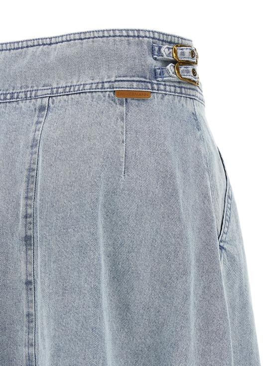 26SS 짐머만 미디 스커트 6382SC26RCSW Light Blue - ZIMMERMANN