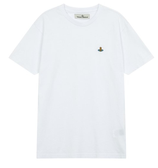 26SS 비비안웨스트우드 클래식 ORB 로고 티셔츠 3G010013J001M A401 WHITE