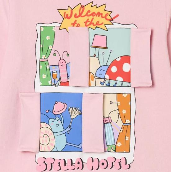 26SS [키즈] 스텔라 맥카트니 트레이닝 상의 TY4A10 Z3409 51R Pink - STELLA MCCARTNEY