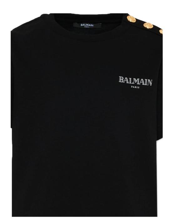 26SS [키즈] 발망 티셔츠 BY8Q21 Z3672 930BC Black - BALMAIN