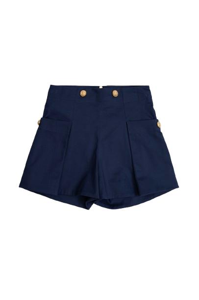 26SS [키즈] 발망 쇼츠/버뮤다 BY6C09 G0197 620 Blue - BALMAIN