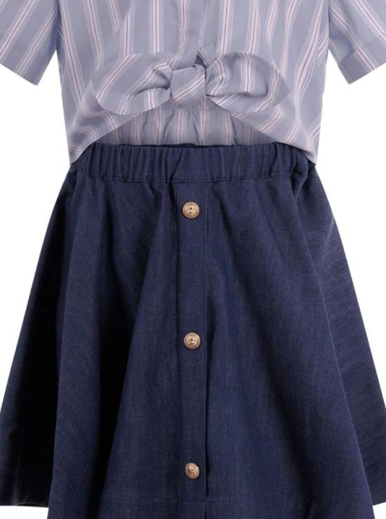 26SS [키즈] 발망 원피스 BY1C71 P0588 625BC Blue - BALMAIN