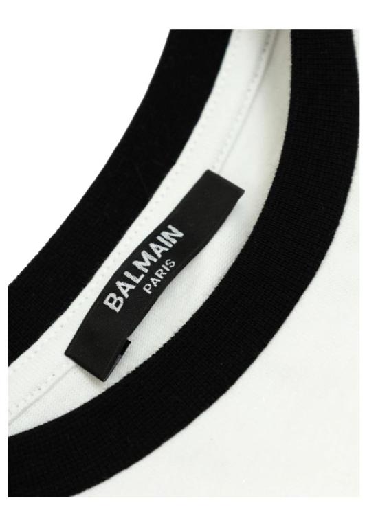 26SS [키즈] 발망 티셔츠 BY8P41 Z3672 100NE White - BALMAIN