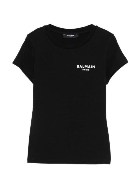 26SS [키즈] 발망 티셔츠 BY8C61 Z3277 930BC Black