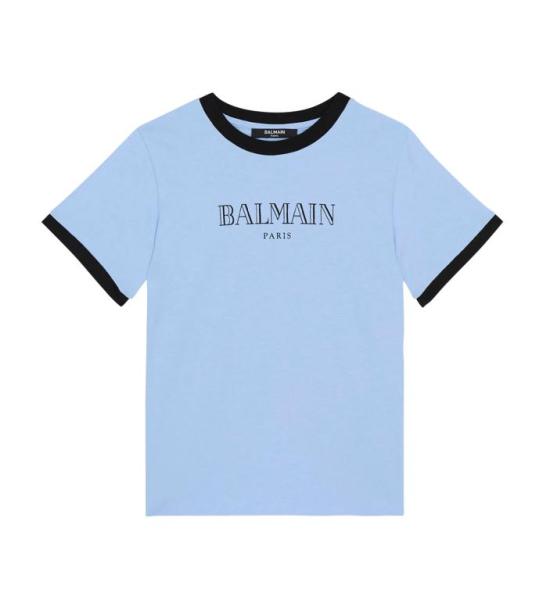 26SS [키즈] 발망 티셔츠 BY8P41 Z3672 652NE Blue