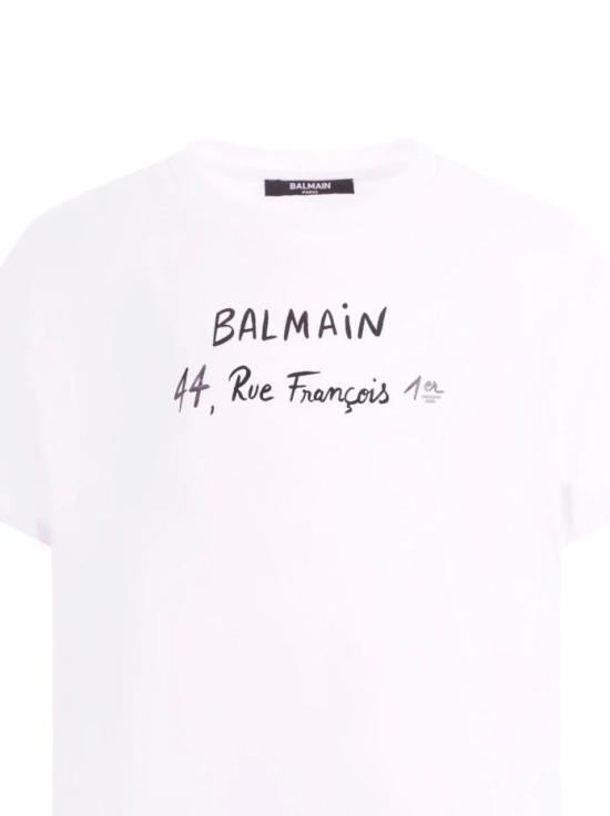 26SS 발망 반팔 티셔츠 BY8B11 Z3672 100NE White - BALMAIN