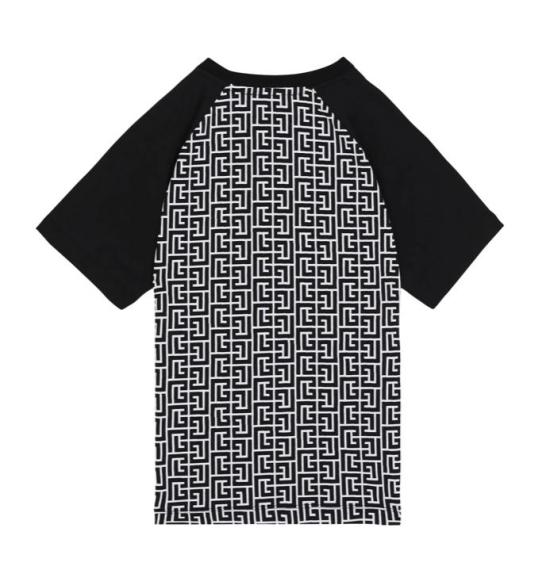 26SS [키즈] 발망 티셔츠 BY8P61 Z3686 930NE Black - BALMAIN