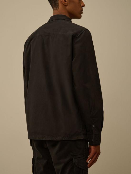 26SS 씨피 컴퍼니 오가닉 개버딘 지퍼 셔츠 RCCMOS705A 110143G999 Black - C.P. COMPANY