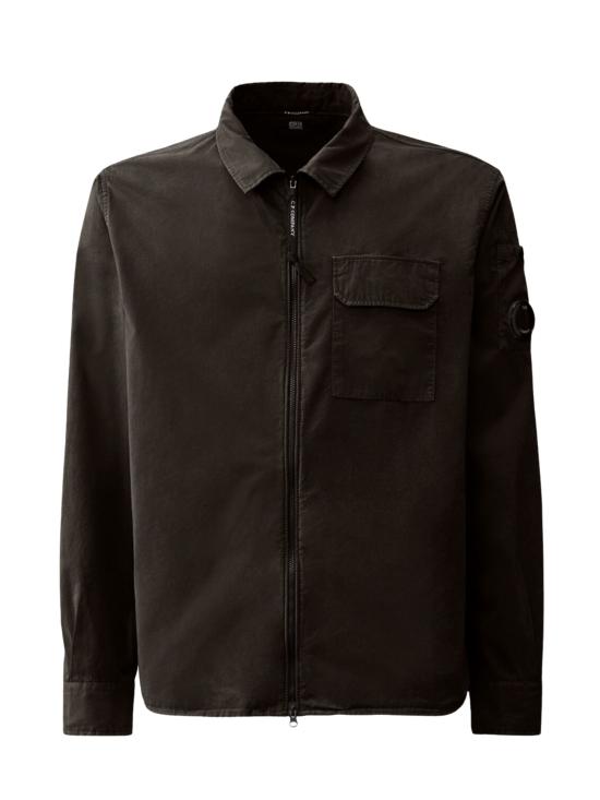 26SS 씨피 컴퍼니 오가닉 개버딘 지퍼 셔츠 RCCMOS705A 110143G999 Black