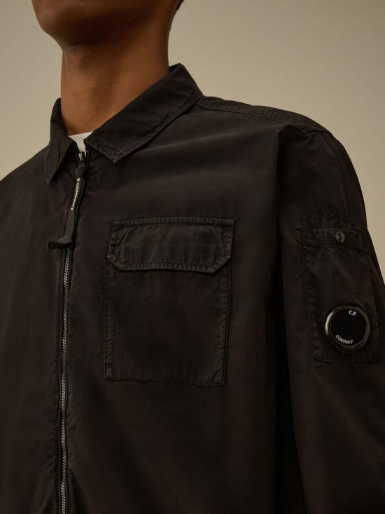 26SS 씨피 컴퍼니 오가닉 개버딘 지퍼 셔츠 RCCMOS705A 110143G999 Black - C.P. COMPANY