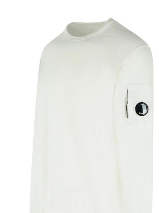 26SS 씨피 컴퍼니 라이트 플리스 크루넥 렌즈 스웨트셔츠 RCCMSS711A 002246G103 White - C.P. COMPANY