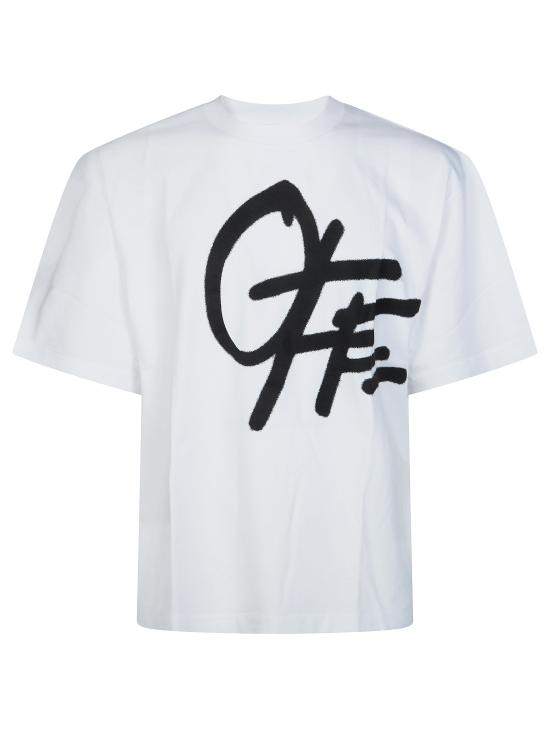 26SS 오프화이트 반팔 티셔츠 44MAA120S26J00L 100 BIANCO