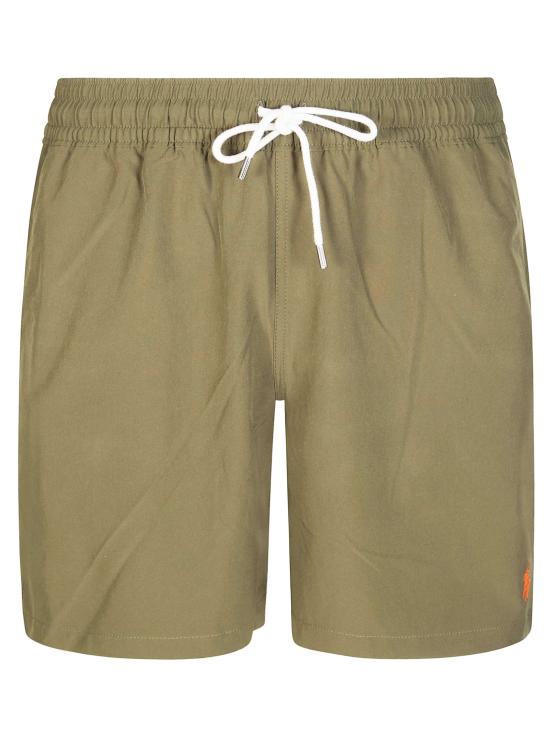 26SS 폴로 랄프로렌 포니 자수 스윔 쇼츠 710957782510 CANOPYOLIVE VERDE