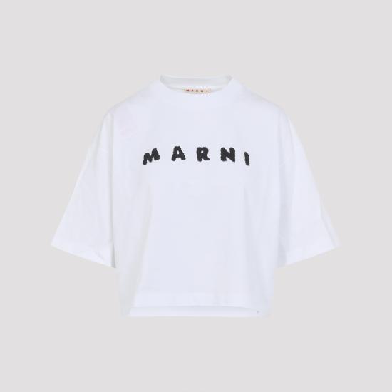 26SS 마르니 반팔 티셔츠 THJE0333P5USCX42SLW01 WHITE DOM