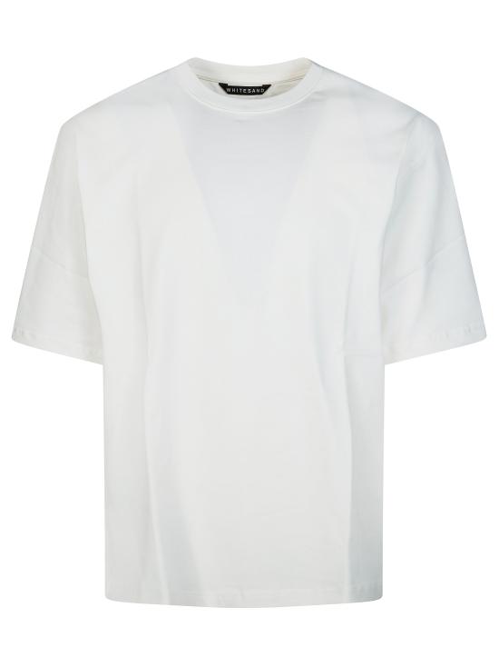 26SS 화이트샌드 반팔 티셔츠 26SU40655 01 BIANCO