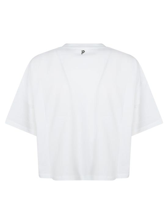 26SS 돈답 반팔 티셔츠 DS077JF0350DXXX 000 BIANCO - DONDUP