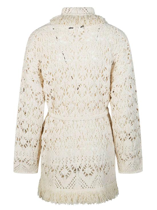 26SS 알라누이 가디건 LWHB064R26KNI024OFOF NATURALE NATURAL BIANCO - ALANUI