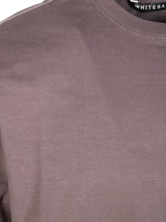 26SS 화이트샌드 반팔 티셔츠 26SU40655 81 MARRONE - WHITE SAND