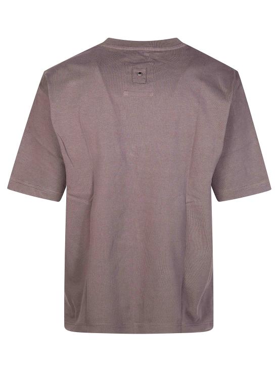 26SS 화이트샌드 반팔 티셔츠 26SU40655 81 MARRONE - WHITE SAND