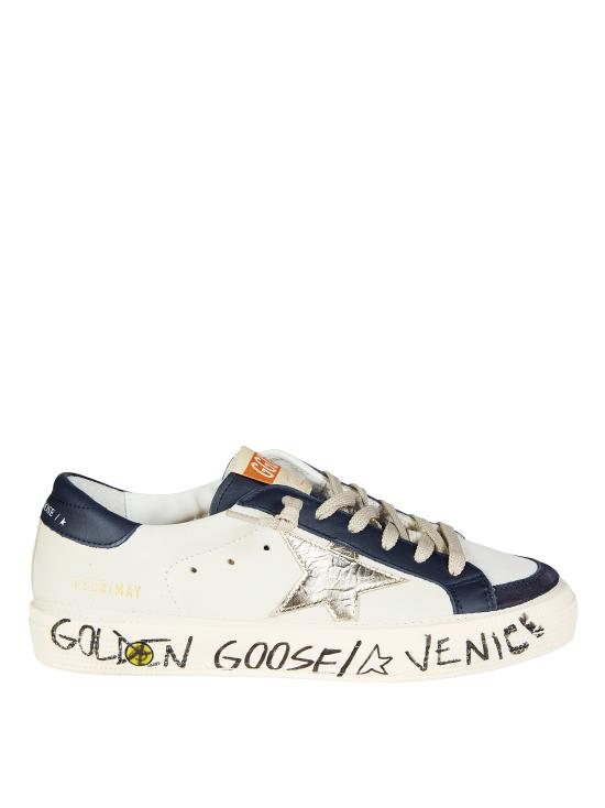 26SS [키즈] 골든구스 스니커즈 GTF00496 F008058 158 DIRTY WHITE DARK BLU PLATINUM 15865