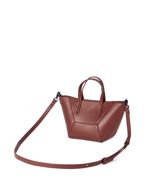 26SS 브루넬로 쿠치넬리 카프스킨 BC Duo 미니 백 모닐레 장식 MBXAD2675 C4182 Brown - BRUNELLO CUCINELLI