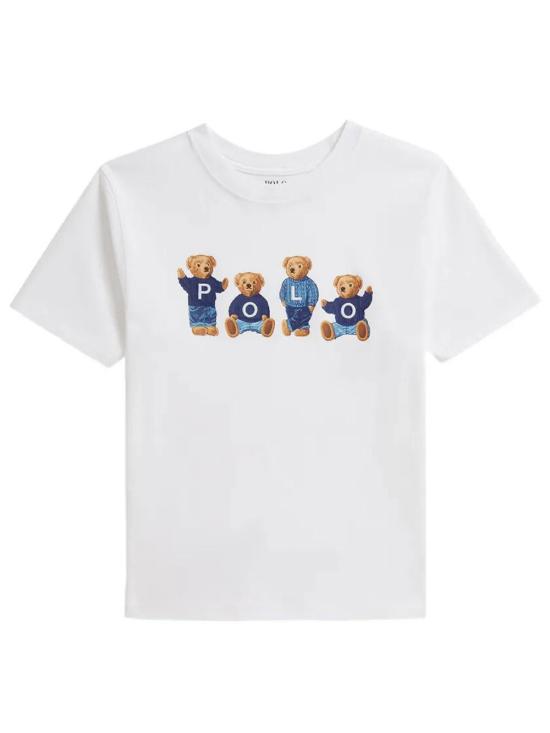 26SS [키즈] 랄프 로렌 티셔츠 313A11851 001 WHITE