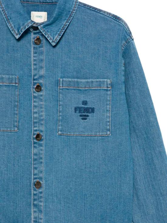 26SS [키즈] 펜디 자켓 JUA267 AVVU F0QG0 DARK BLU - FENDI