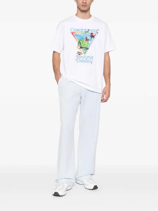 26SS 카사블랑카 반팔 티셔츠 MSP26JTS00116 WHITE - CASABLANCA