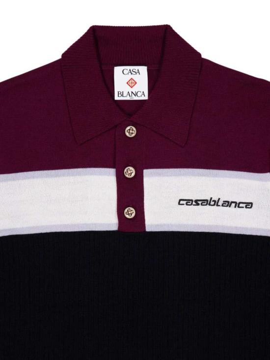 26SS 카사블랑카 폴로 티셔츠 MSP26KW125101 MULTICOLORE - CASABLANCA