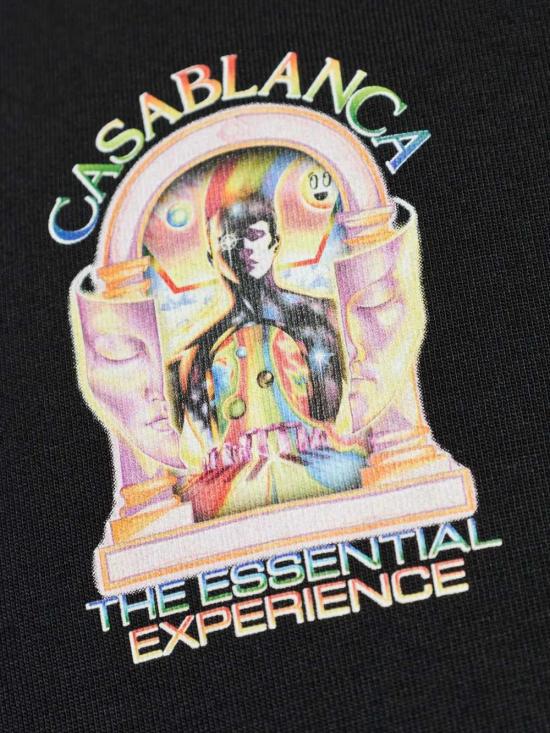 26SS 카사블랑카 반팔 티셔츠 MSP26JTS00117 BLACK - CASABLANCA