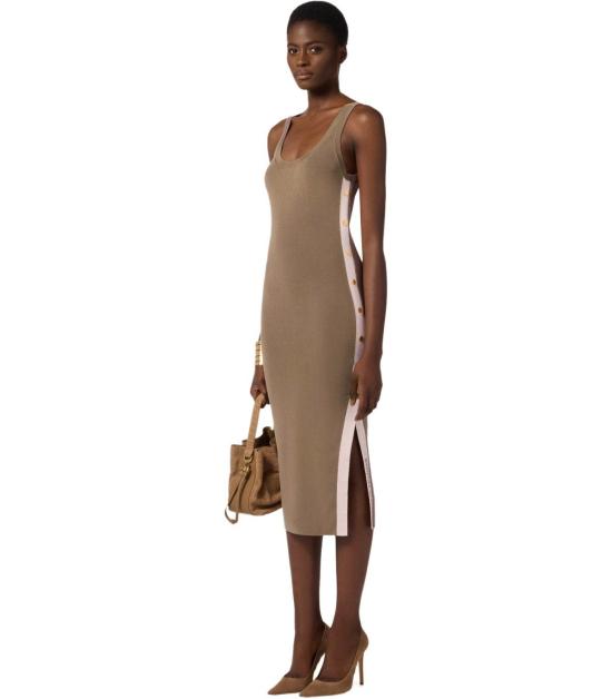 26SS 엘리자베타프랜치 미디 원피스 AM03S61E2 727 38 Beige - ELISABETTA FRANCHI