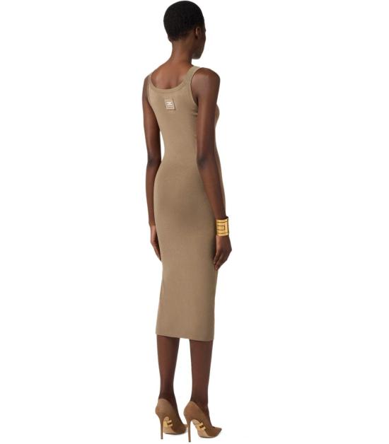 26SS 엘리자베타프랜치 미디 원피스 AM03S61E2 727 38 Beige - ELISABETTA FRANCHI