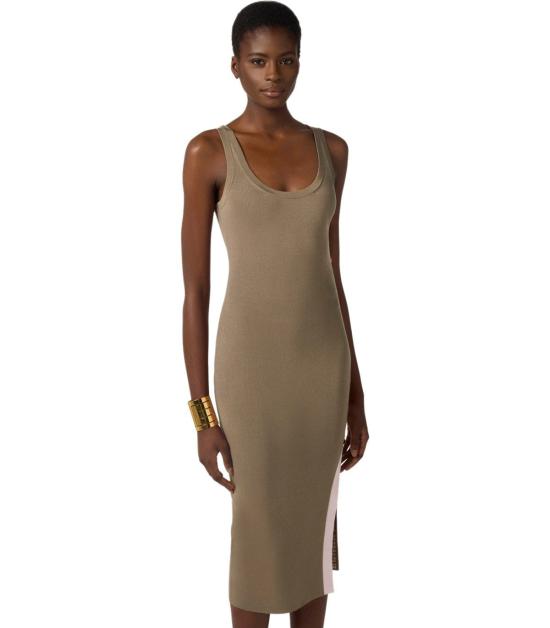 26SS 엘리자베타프랜치 미디 원피스 AM03S61E2 727 38 Beige - ELISABETTA FRANCHI