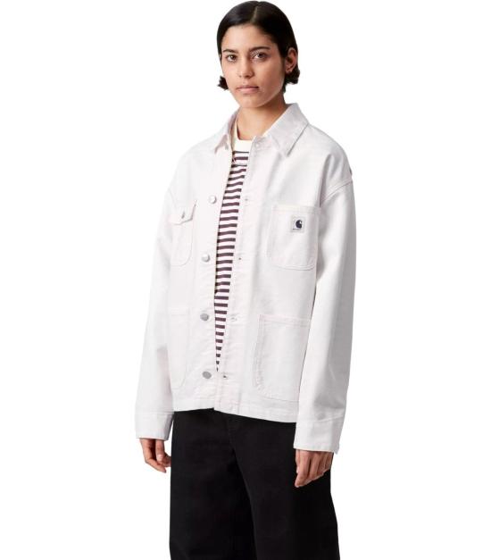 26SS 칼하트 WIP 디어본 캔버스 OG 미시건 코트 I031570 0D J02 XS White - CARHARTT WIP