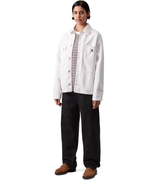 26SS 칼하트 WIP 디어본 캔버스 OG 미시건 코트 I031570 0D J02 XS White - CARHARTT WIP