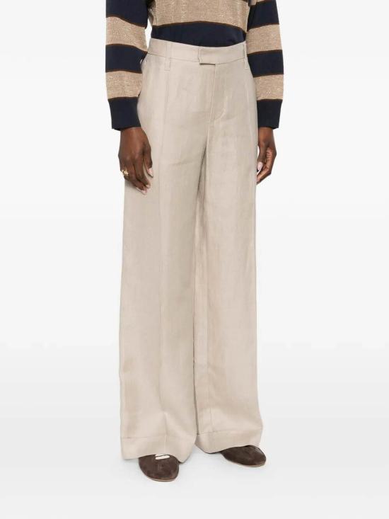 26SS 브루넬로 쿠치넬리 스트레이트 팬츠 MH527P8492C9272 Brown - BRUNELLO CUCINELLI